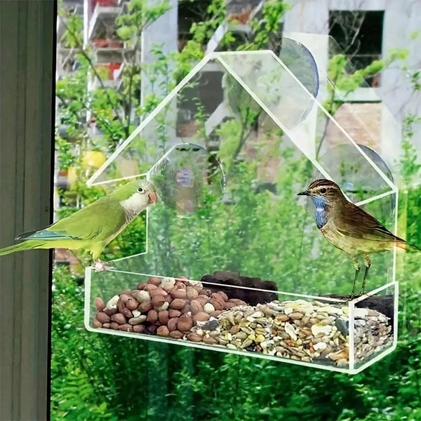 Outdoor Plastic Bird Feeder House for Garden Birds