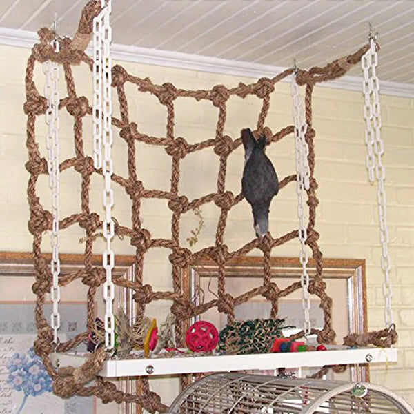 Rope Climbing Net Toy for Parrots and Small Birds