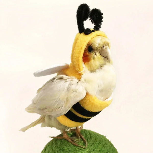 Cute Bee Costume Flying Suit for Pet Birds