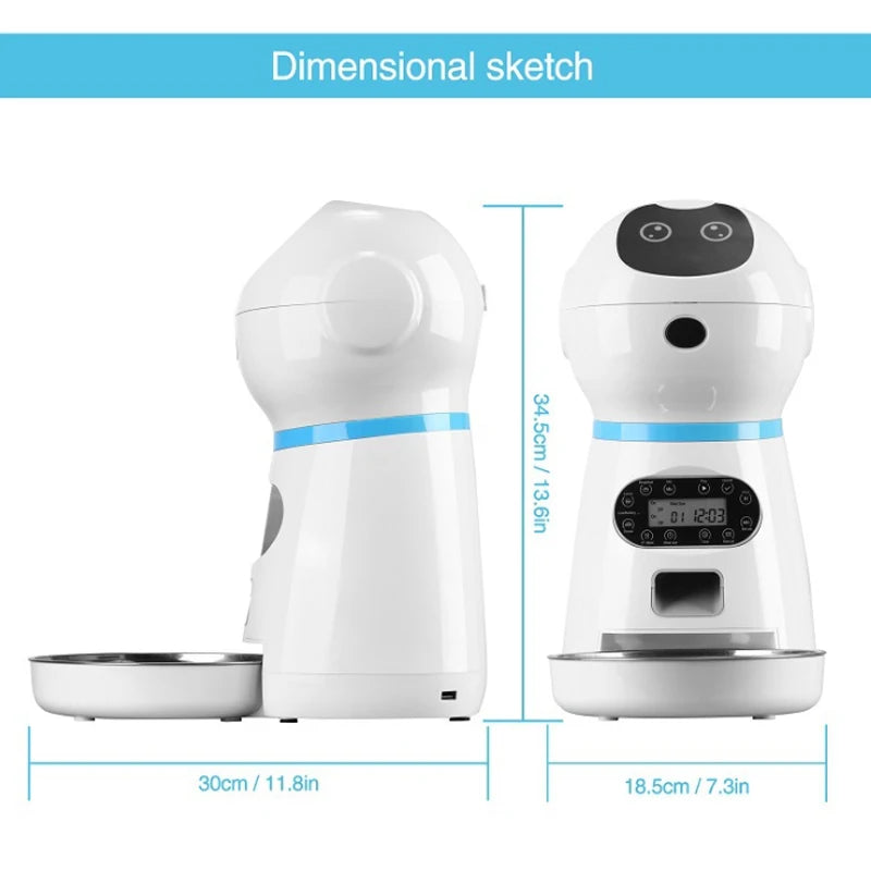 3.5L Automatic Food Dispenser for Cats and Dogs