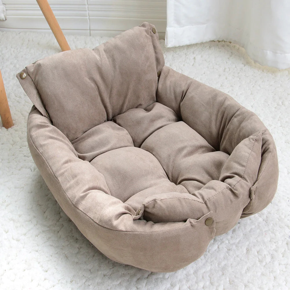 3-in-1 Warm Dog and Cat Bed Sofa Cushion