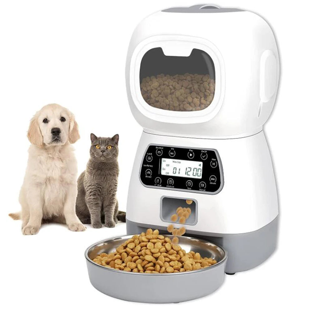 3.5L Automatic Food Dispenser for Cats and Dogs