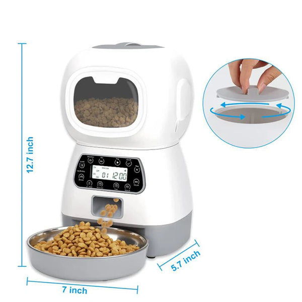3.5L Automatic Food Dispenser for Cats and Dogs