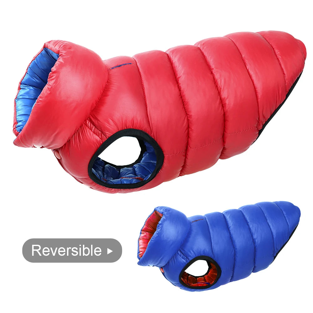 Reversible 3-Layer Waterproof Winter Dog Vest Jacket