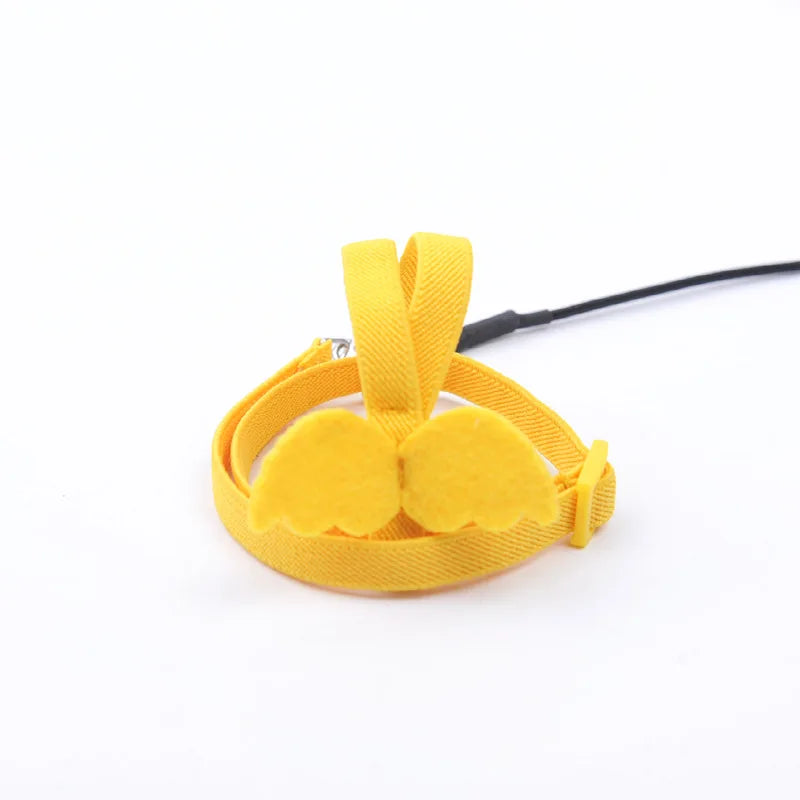 Adjustable Parrot Harness and Flying Leash Set