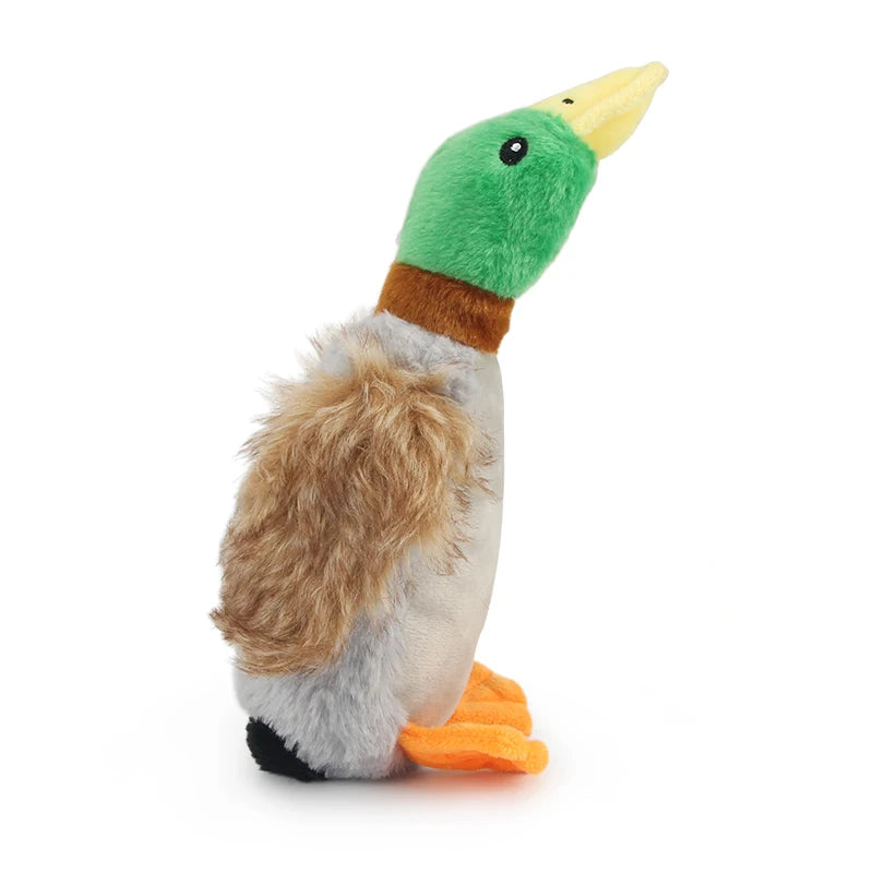 Squeaky Plush Duck Rope Toy for Dogs