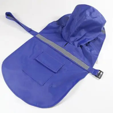 Bright Reflective Tape Dog Raincoat for Puppies and Big Dogs