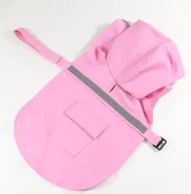 Bright Reflective Tape Dog Raincoat for Puppies and Big Dogs