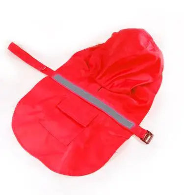 Bright Reflective Tape Dog Raincoat for Puppies and Big Dogs