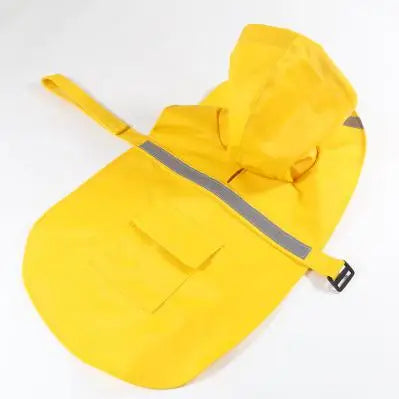 Bright Reflective Tape Dog Raincoat for Puppies and Big Dogs