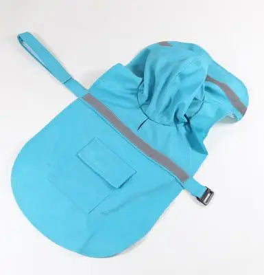 Bright Reflective Tape Dog Raincoat for Puppies and Big Dogs