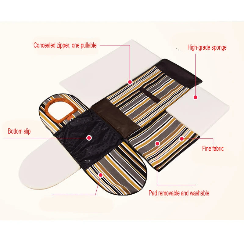 Foldable Star Print Dog House Kennel with Removable Cover