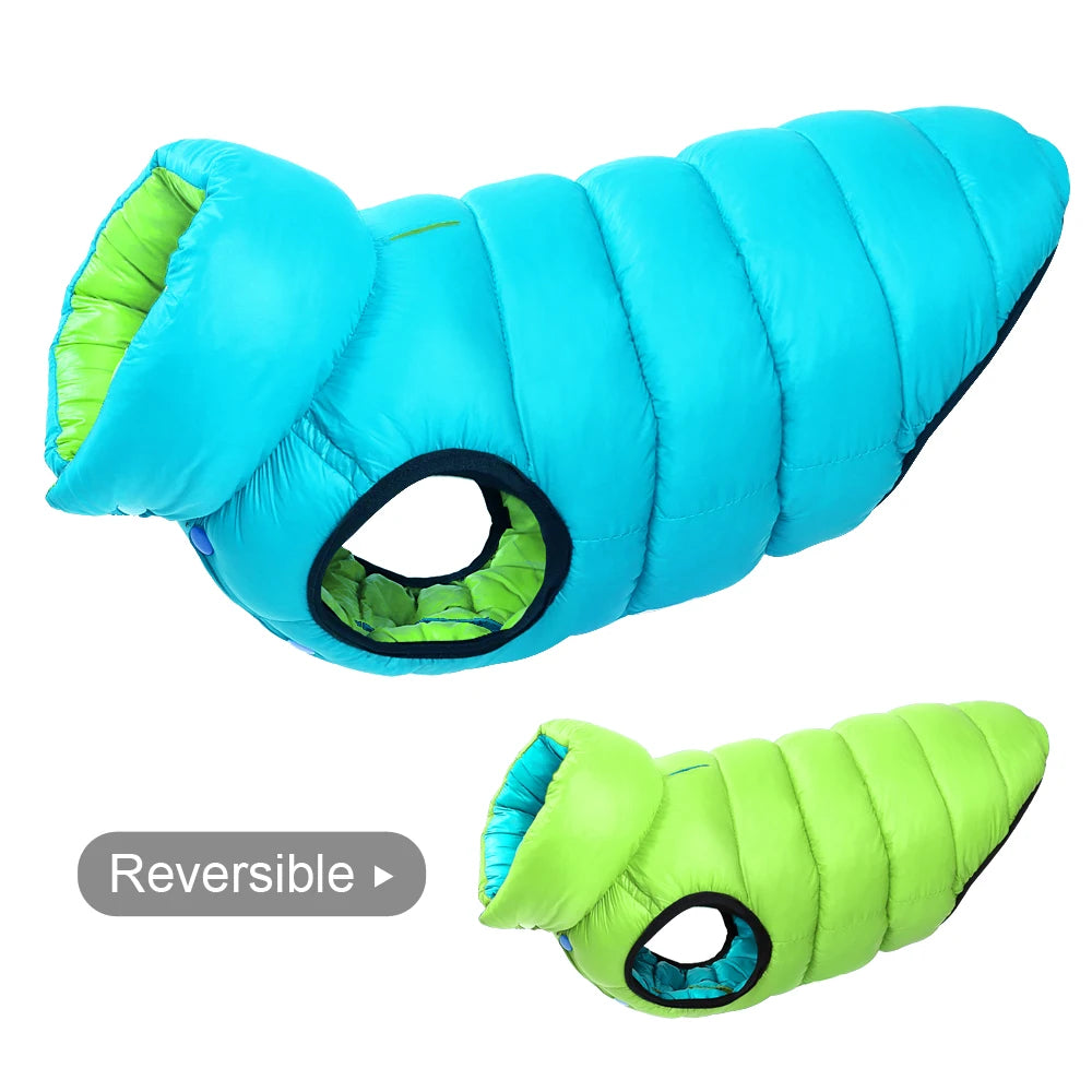 Reversible 3-Layer Waterproof Winter Dog Vest Jacket