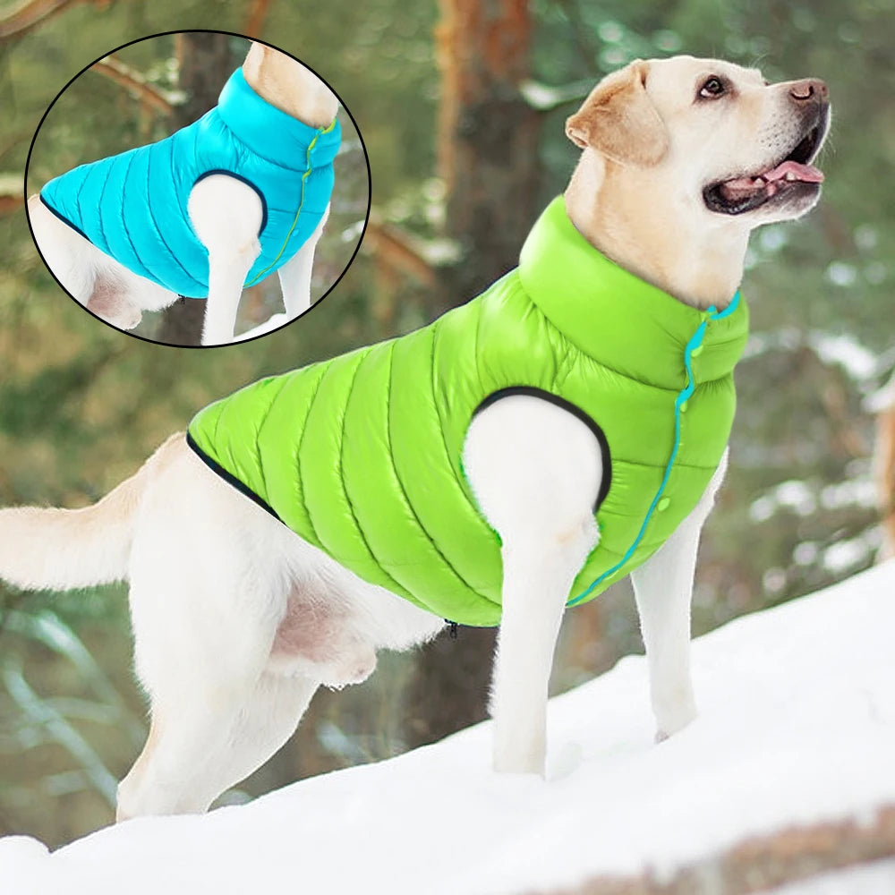 Reversible 3-Layer Waterproof Winter Dog Vest Jacket