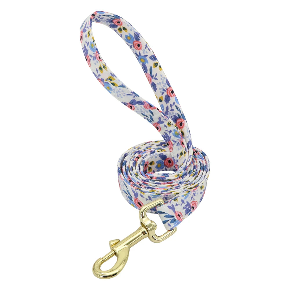 Custom Engraved Nylon Dog Collar and Leash Set
