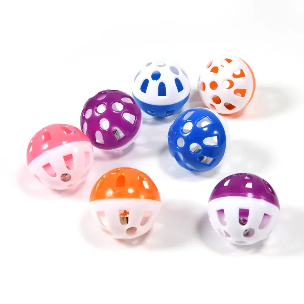 10-Piece Hollow Bell Ball Toy Set for Parrots