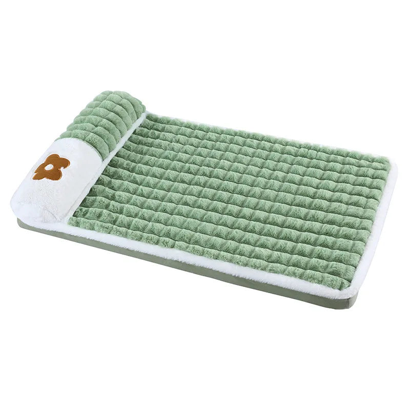 Detachable Cotton Dog Bed Mat for Small to Large Dogs