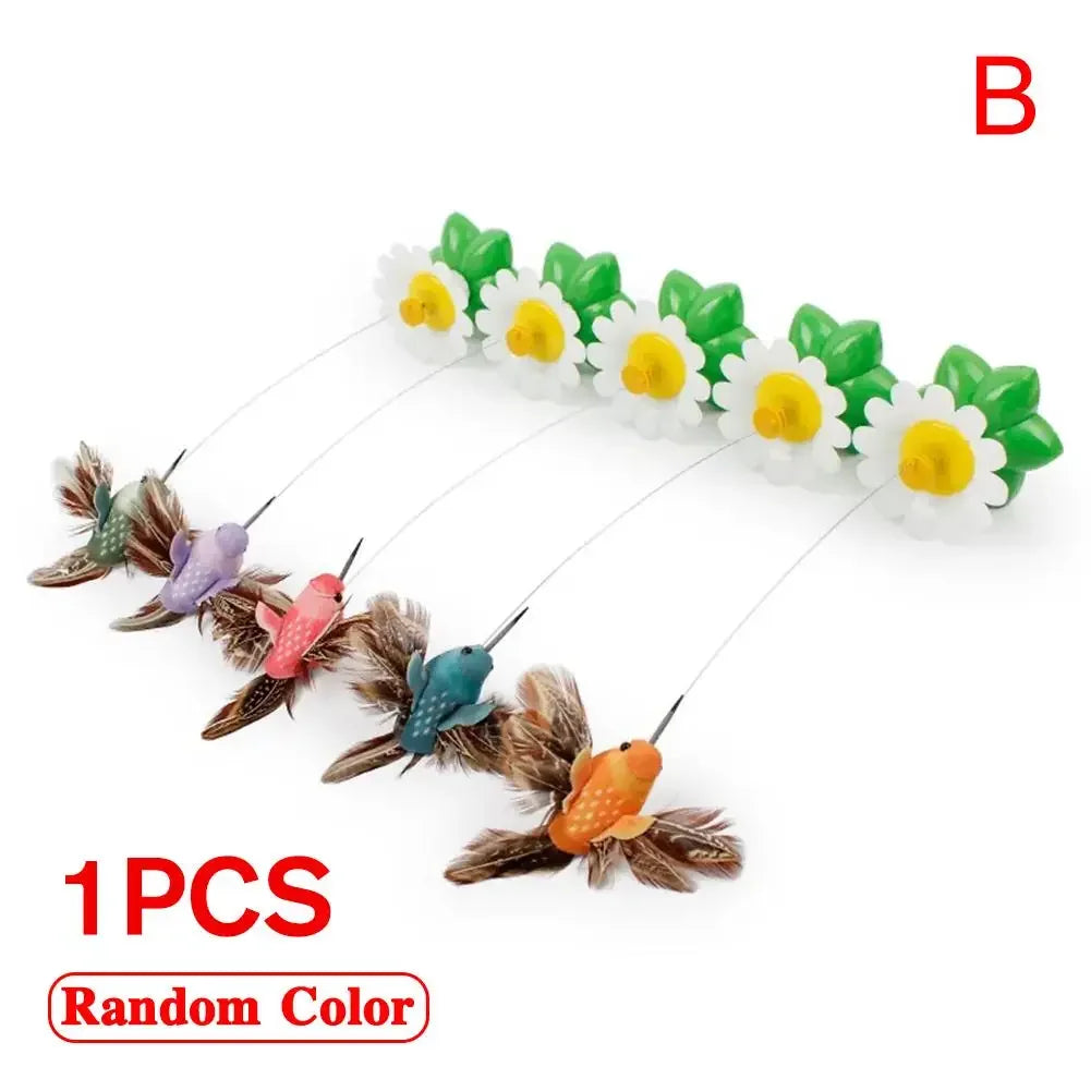 Electric Rotating Butterfly Toy for Playful Cats