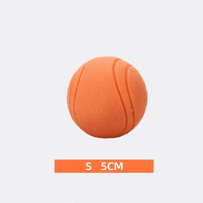 Bite-Resistant Rubber Ball Dog Toy for Strong Chewers