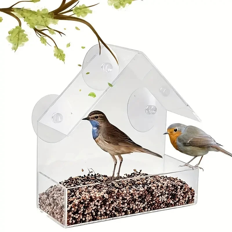 Outdoor Plastic Bird Feeder House for Garden Birds