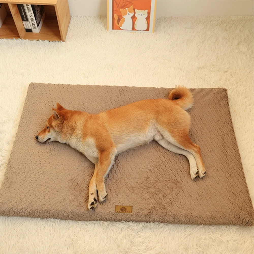 Cozy 3D Foam Orthopedic Dog Bed With Washable Faux Fur Cover