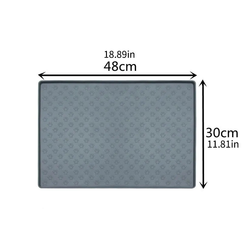 Non-Spill Silicone Feeding Placemat for Cats and Dogs
