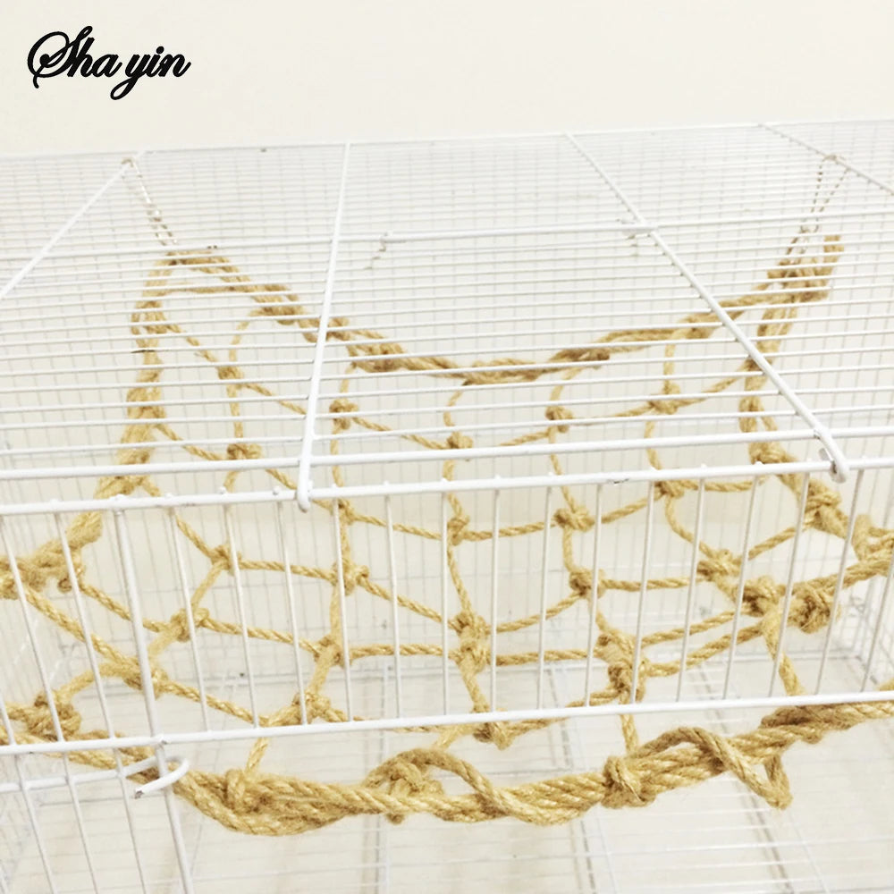Rope Climbing Net Toy for Parrots and Small Birds