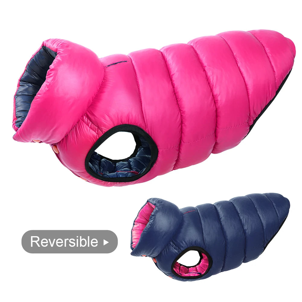 Reversible 3-Layer Waterproof Winter Dog Vest Jacket