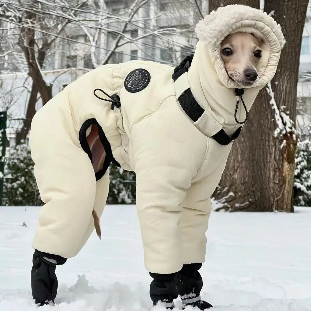 Thickened Cold Weather Dog Jacket With Full Neck Coverage