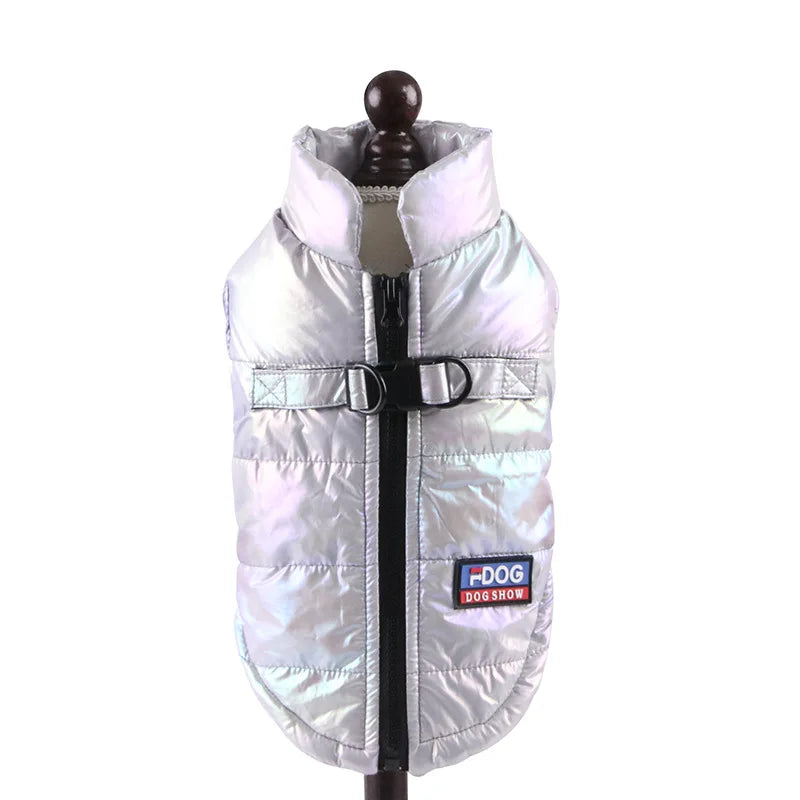 Rainbow Gradient Winter Vest for Small and Medium Dogs