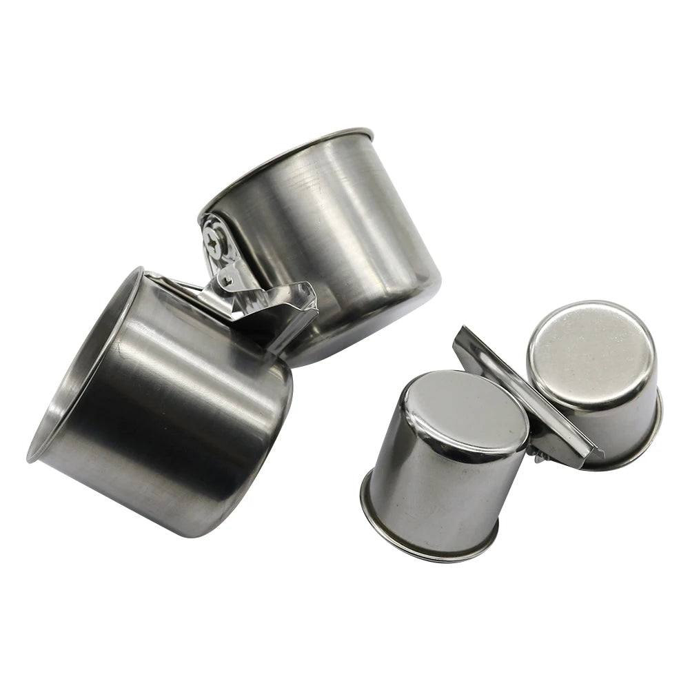 Stainless Steel Single or Double Bird Feeder Cup
