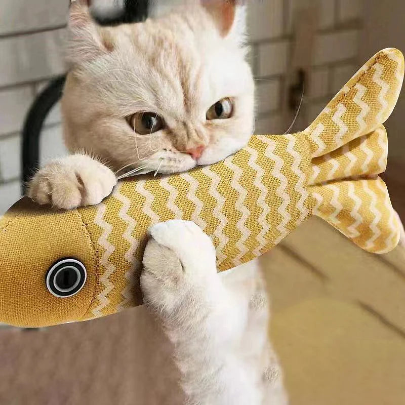 Simulation Fish Catnip Kicker Toy for Cats