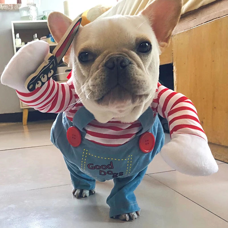 Halloween Pet Costume for Small Dogs and Cats - Adjustable Party Outfit