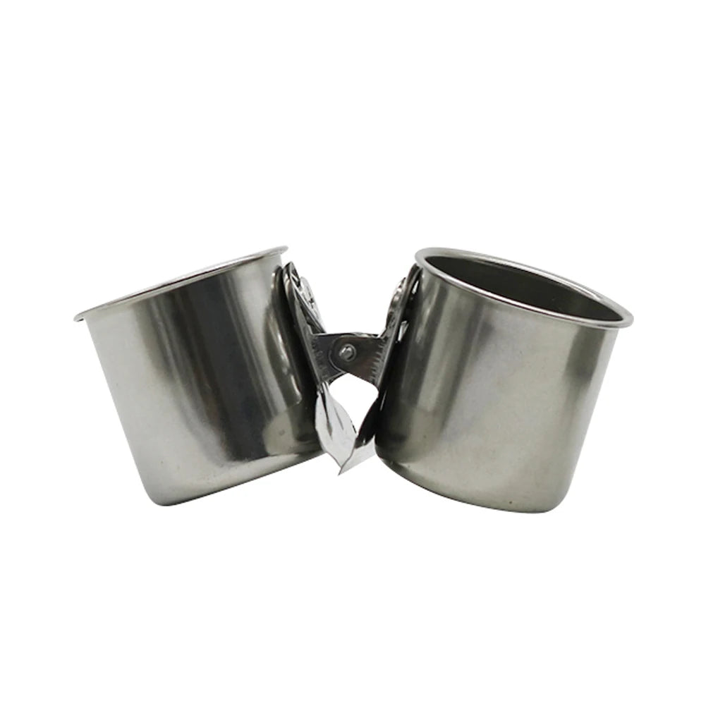Stainless Steel Single or Double Bird Feeder Cup