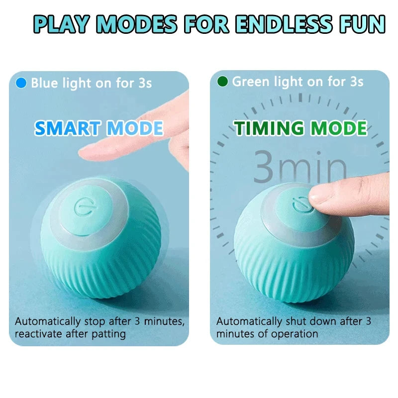 Rechargeable Smart Rolling Cat Ball Toy