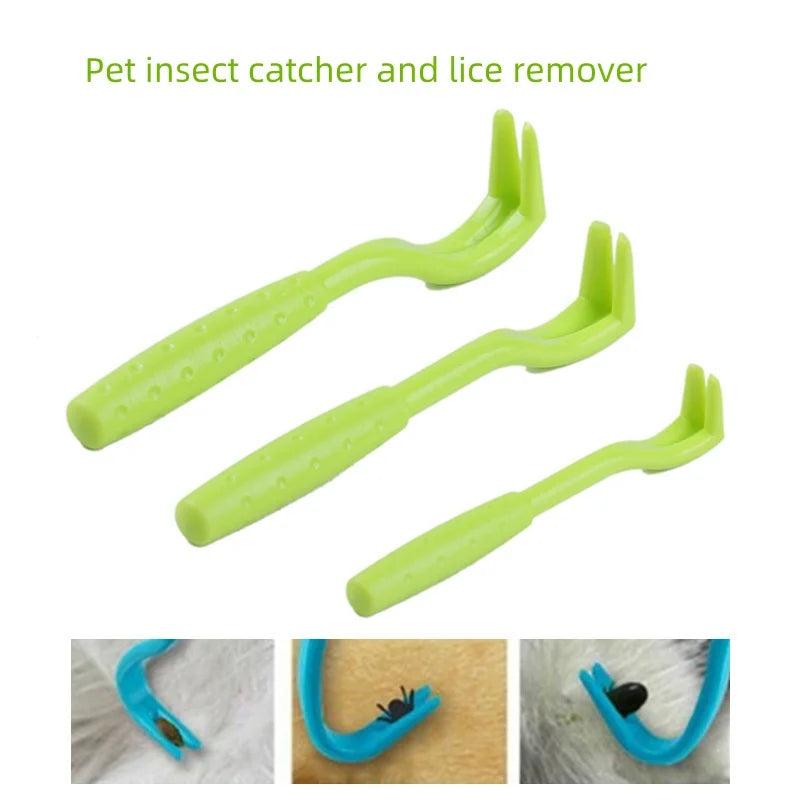 Easy-Grip Tick and Flea Remover Hook Set for Dogs and Cats