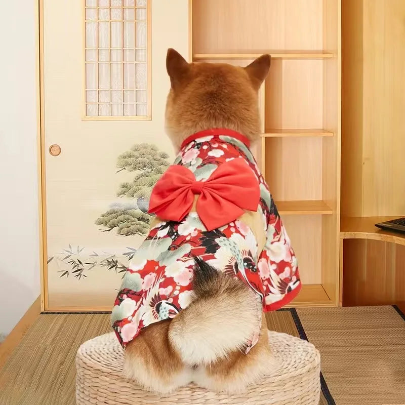 Japanese Style Summer Kimono Coat for Cats and Dogs