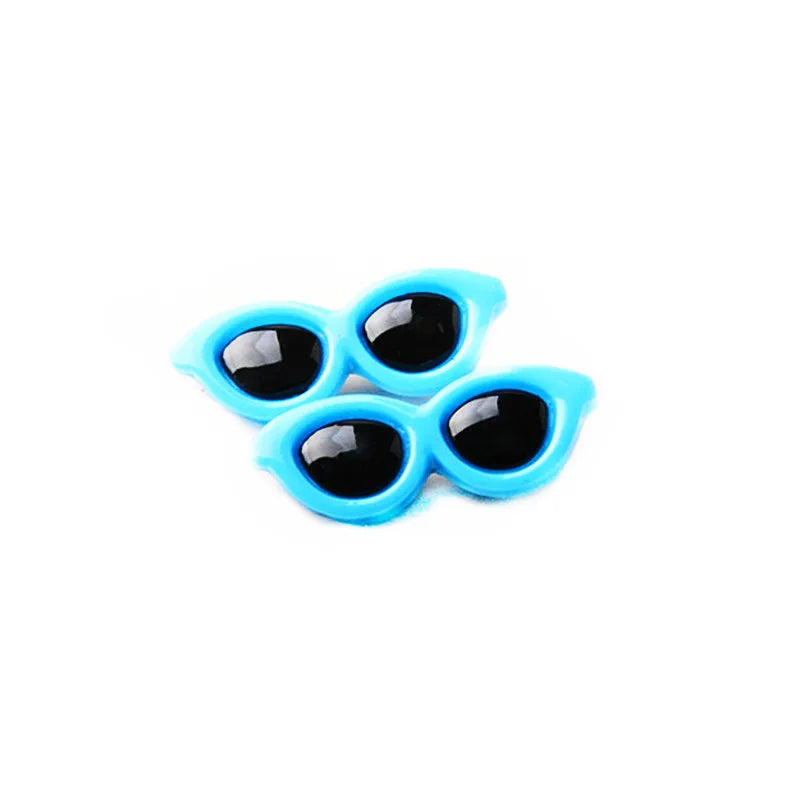 Heart Sunglasses Pet Hair Clips & Bow Set for Dogs and Cats