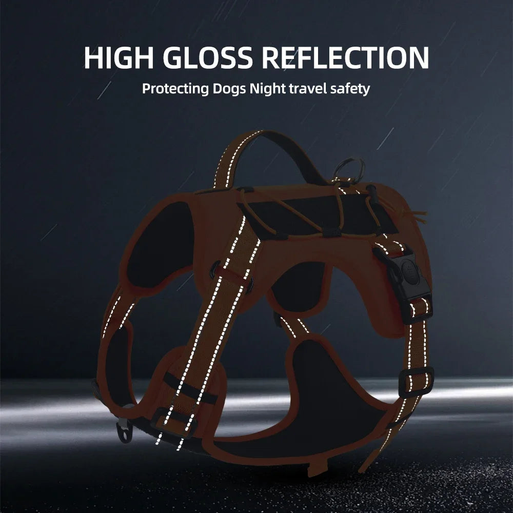 Reflective No-Pull Nylon Dog Harness for Daily Walks