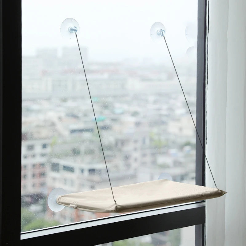 Window Hanging Cat Hammock with Washable Detachable Seat