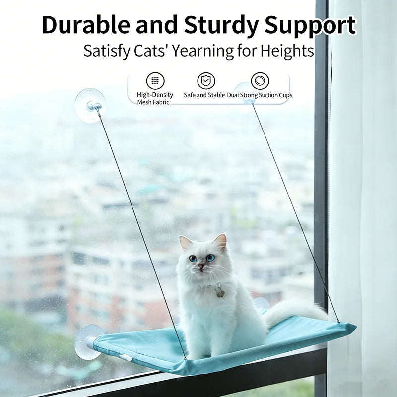 Window Hanging Cat Hammock with Washable Detachable Seat