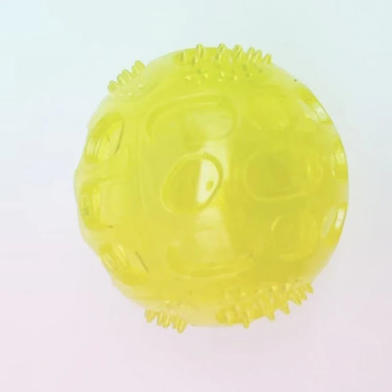 Squeaky Bouncing Puzzle Ball for Dog Chewing and Teeth Play