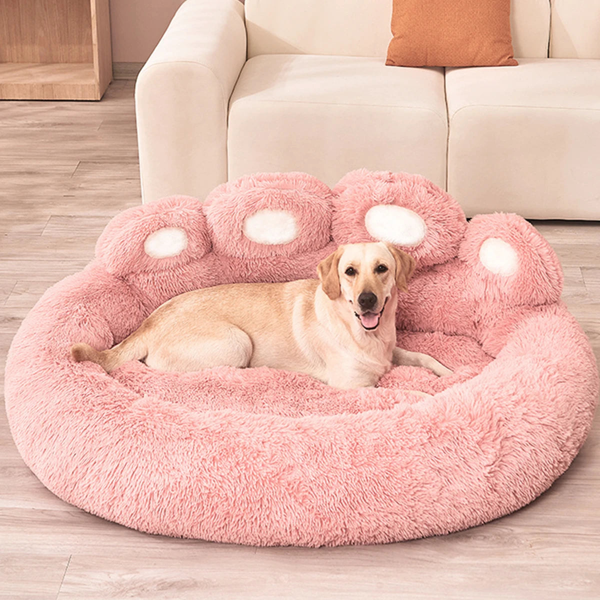 Plush Winter Sofa Dog Bed for Small to Large Pets