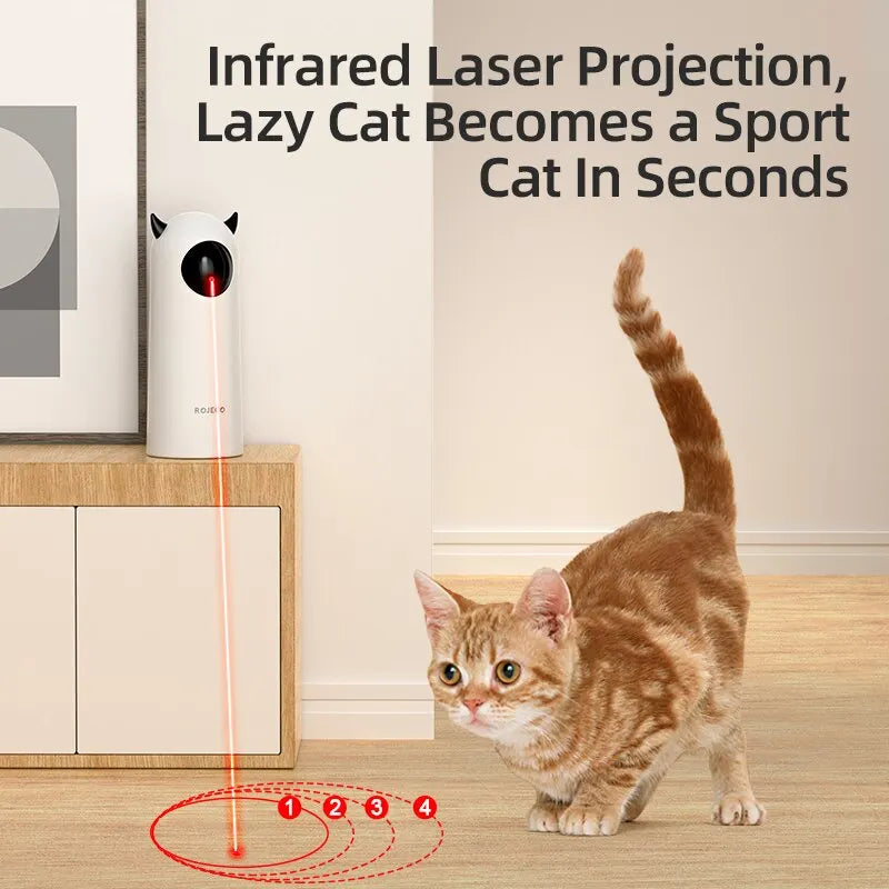ROJECO Automatic LED Laser Cat Teasing Toy