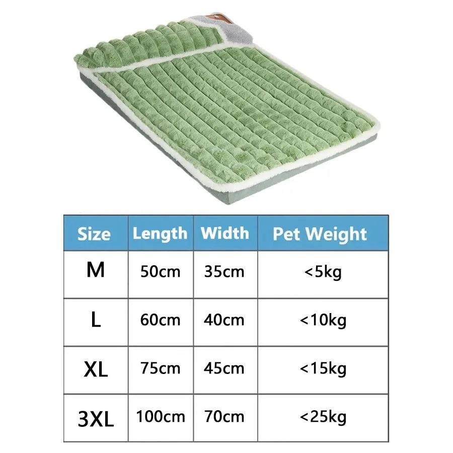 Detachable Cotton Dog Bed Mat for Small to Large Dogs