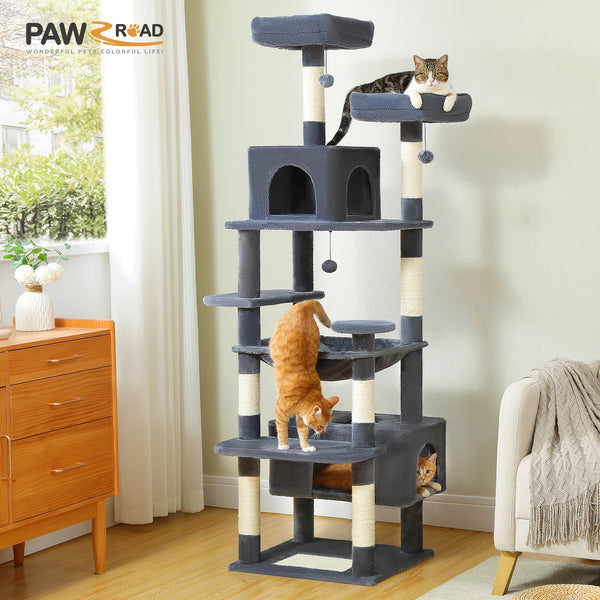 Large Multi-Level Cat Tree with Sisal Scratching Posts