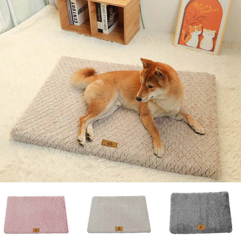 Cozy 3D Foam Orthopedic Dog Bed With Washable Faux Fur Cover