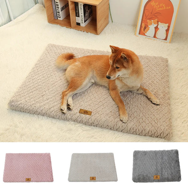 Cozy 3D Foam Orthopedic Dog Bed With Washable Faux Fur Cover