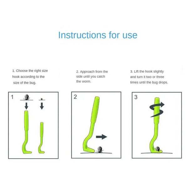 Easy-Grip Tick and Flea Remover Hook Set for Dogs and Cats