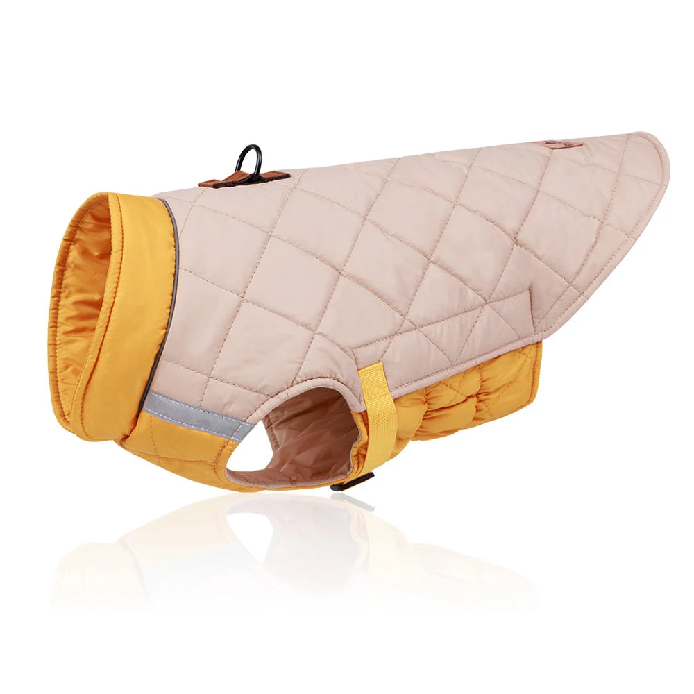 Waterproof Padded Winter Dog Vest Jacket for Small to Large Dogs
